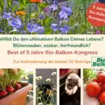 Zur Aufzeichnung der 30 beliebtesten Beiträge aus 5 Jahren Bio-Balkon-Kongress.