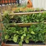 Here you can see Heike Maresch's self-built vertical bed.