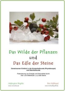 Ein Buch über Kräuter in Verbindung mit Edelsteinen von Kräuterfrau Brigitte Addington.