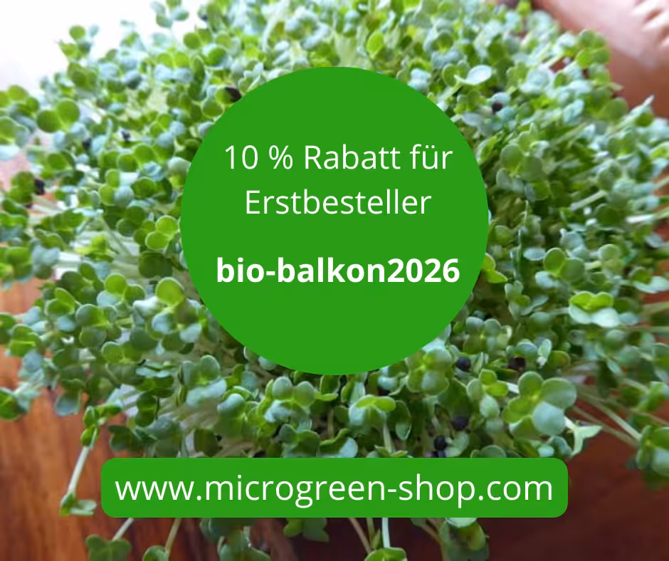 Rabatt Code Gutschein Sprossen Microgreens Keimgrün Microgreen-Shop