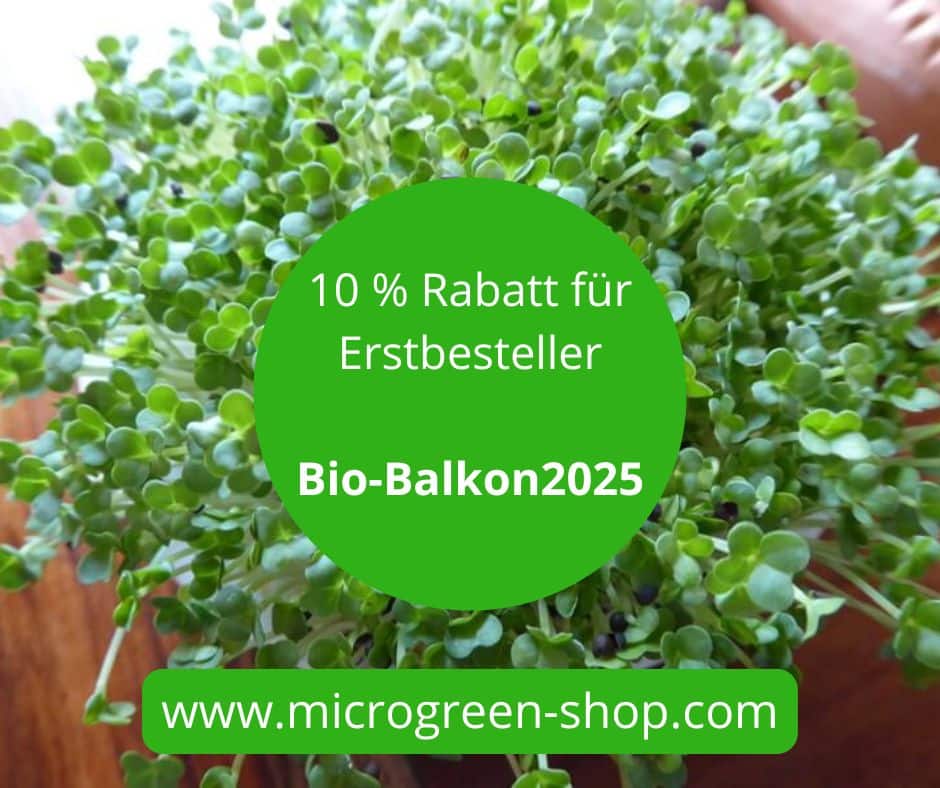 Rabatt für Sprossen und Microgreens