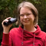 Die Vogelguckerin Silke Hartmann spricht beim Online Bio-Balkon-Kongress.