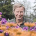 Ulrike Bosch, die Inhaberin von Allgäustauden, spricht beim Online Bio-Balkon-Kongress.