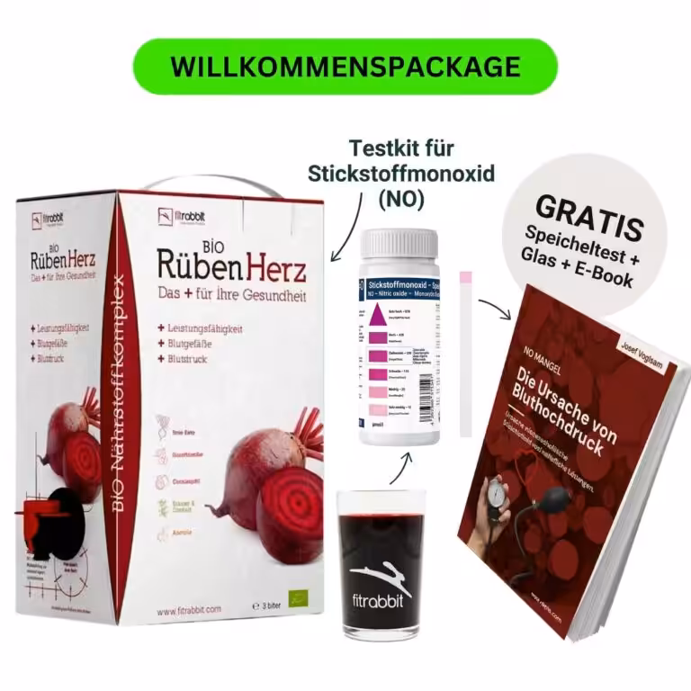 Rote Bete Saft plus Speicheltest Willkommens-Bundle